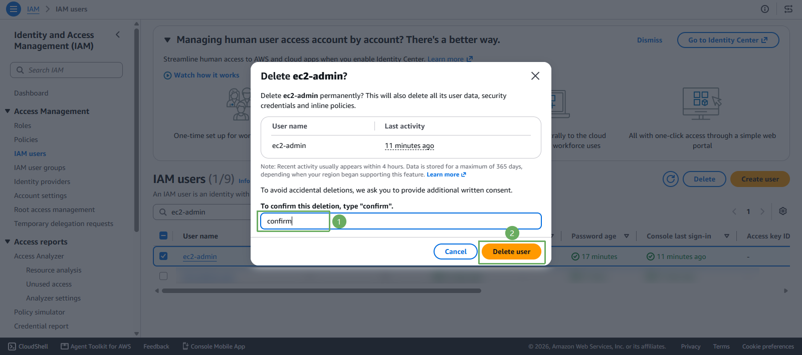  Check IAM User
